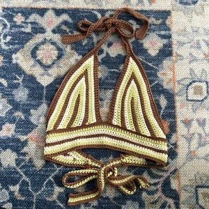 Grey Bandit knit halter top